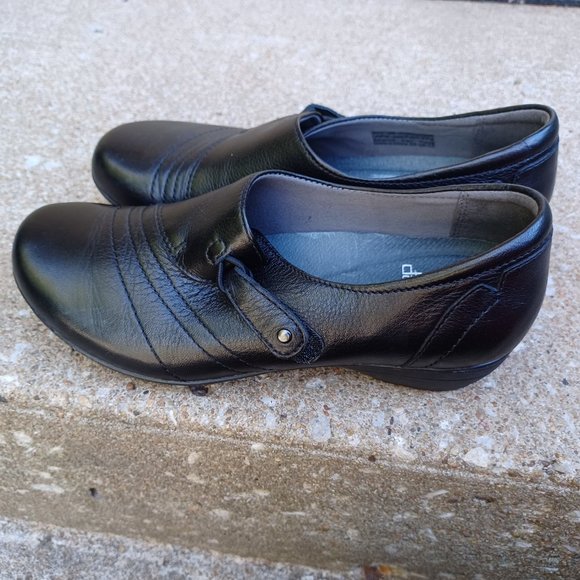 Dansko Shoes Size 36 Size 5.5 Black Leather - Picture 8 of 13